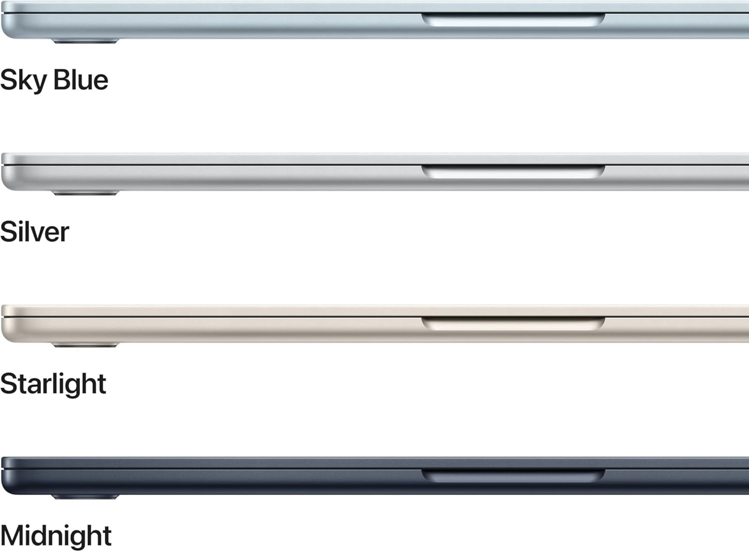 Apple 2025 MacBook Air 13-inch Laptop with M4 chip: Built for Apple Intelligence, 13.6-inch Liquid Retina Display, 16GB Unified Memory, 512GB SSD Storage, 12MP Center Stage Camera, Touch ID; Starlight - Image 4