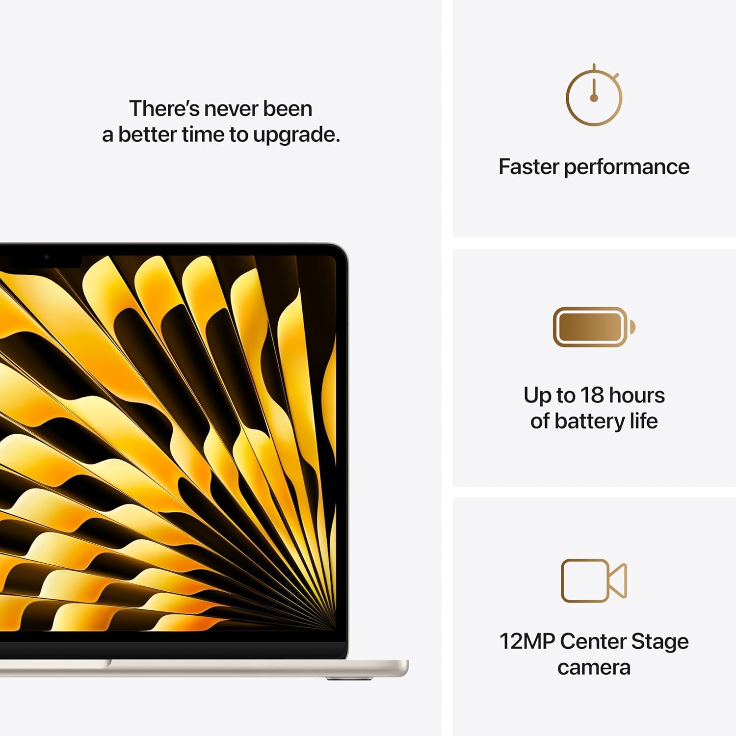 Apple 2025 MacBook Air 13-inch Laptop with M4 chip: Built for Apple Intelligence, 13.6-inch Liquid Retina Display, 16GB Unified Memory, 512GB SSD Storage, 12MP Center Stage Camera, Touch ID; Starlight - Image 11