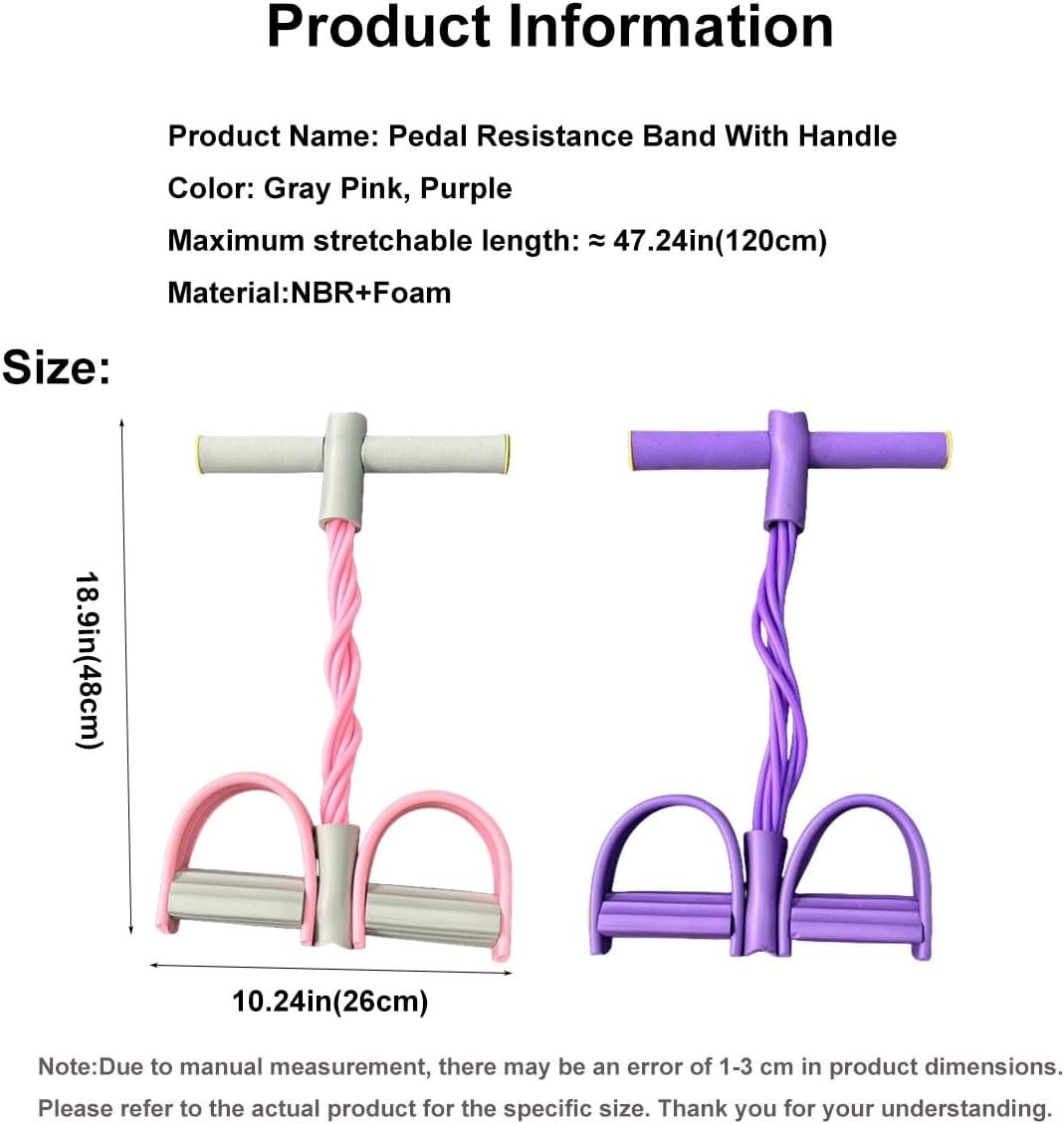 21 Fitness Resistance Bands - 6-Tube Pedal Design for Full-Body Strength Training | Ideal for Home & On-The-Go Workouts - Image 8