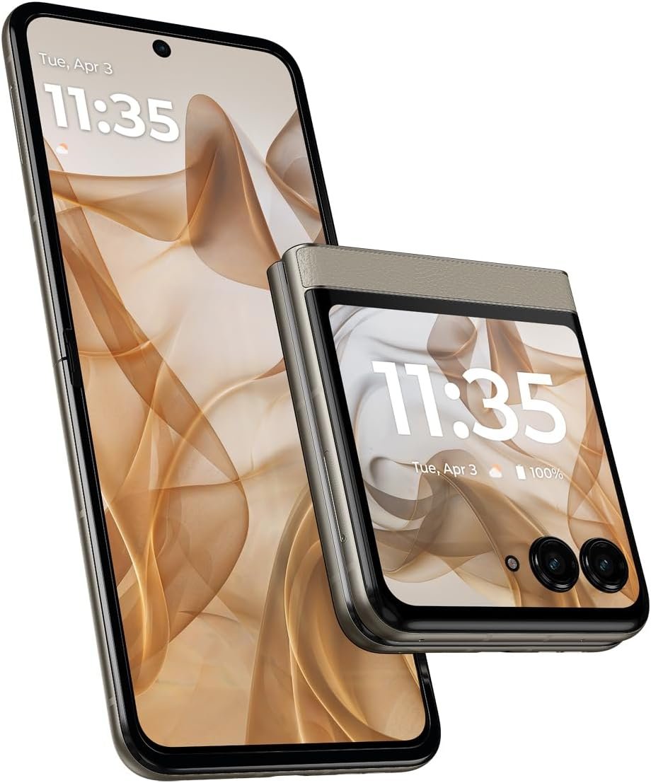 Motorola razr | 2024 | Unlocked | Made for US 8/256GB | 50MP Camera | Beach Sand - Image 3