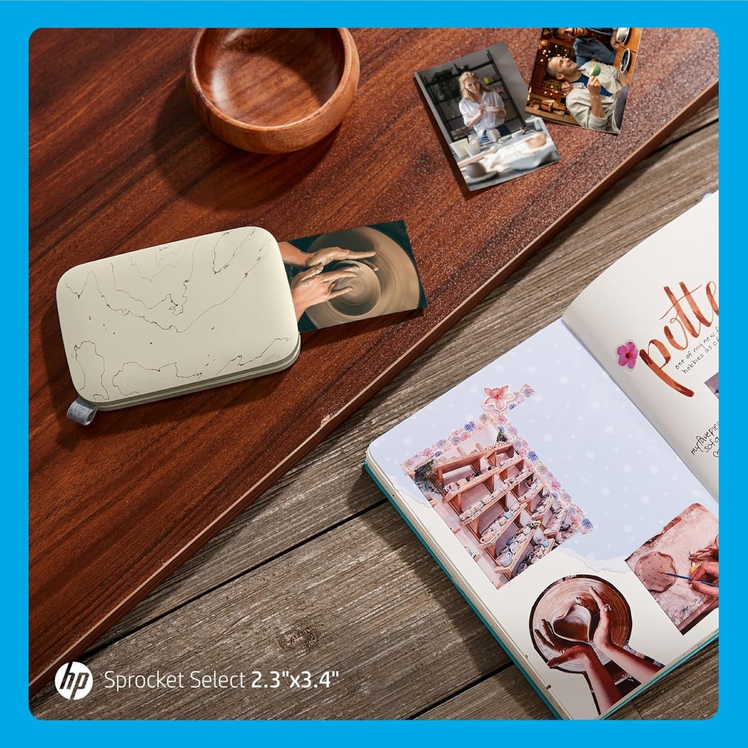 HP Sprocket Select 2.3x3.4 Instant Photo Printer, Print Pictures on Zink Sticky-Backed Paper from Your iOS & Android Device, Portable Printer for Home Use and Travel, Eclipse - Image 10