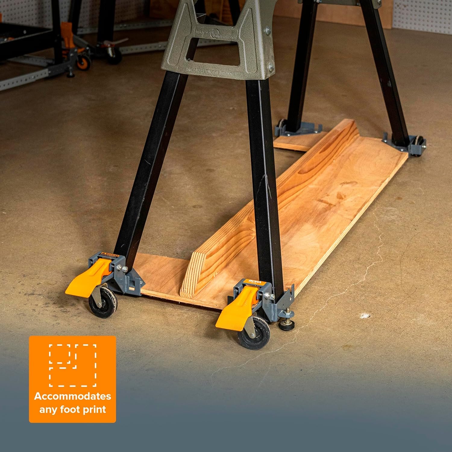 Bora Portamate Mobile Base Kit PM-1100 - Heavy Duty, Universal, Customizable, Adjustable Rolling Set, Dolly Roller Frame and Casters for Moving Equipment, Tools, Machines - 400 lb Capacity - Image 6