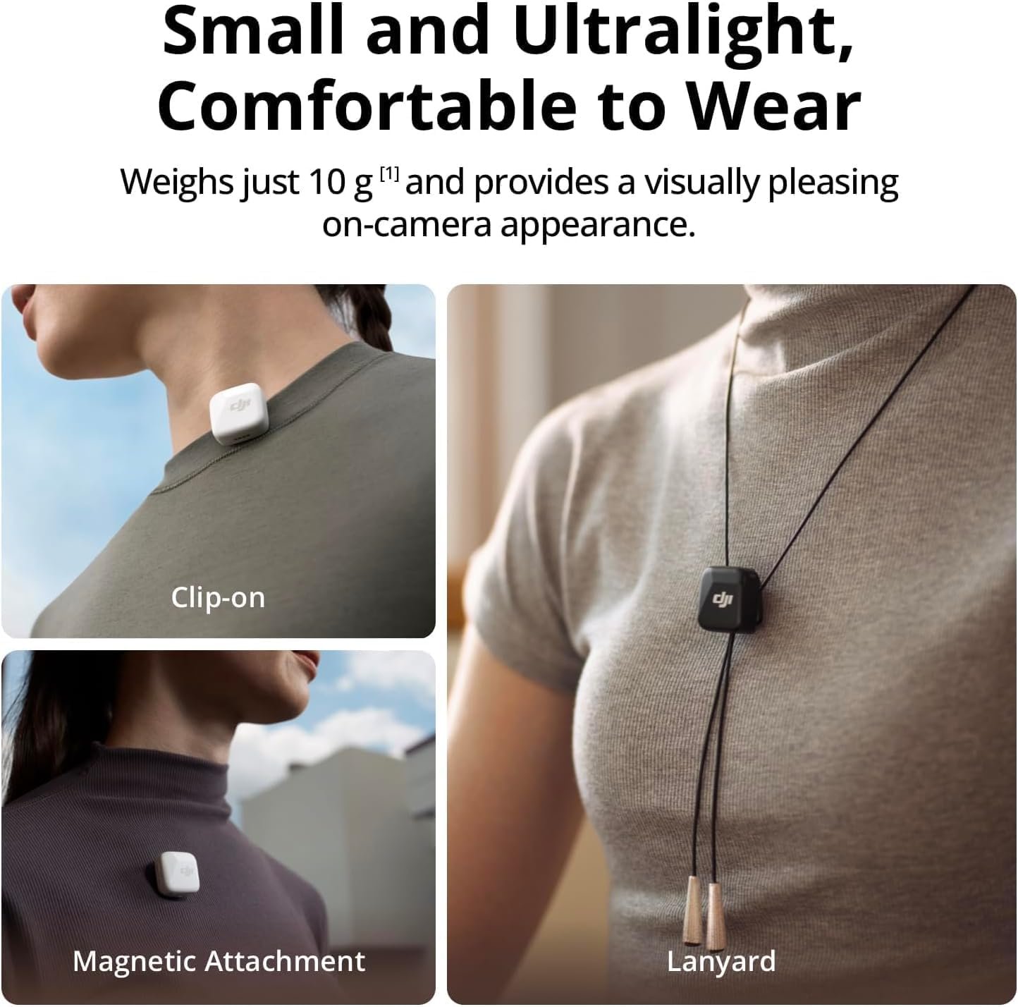 DJI Mic Mini (2 TX + 1 Mobile RX), Wireless Lavalier Microphone for iPhone 17/16/15 & Android/PC/Tablet, Plug-and-Play, 300m Transmission, Ultralight, Active Noise Cancelling, YouTube, Vlog, Streaming - Image 3