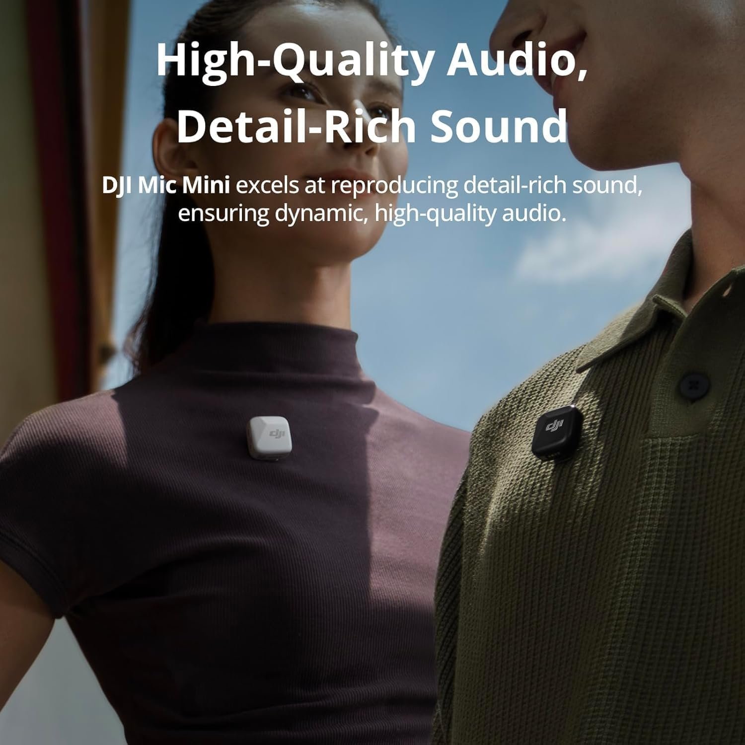 DJI Mic Mini (2 TX + 1 Mobile RX), Wireless Lavalier Microphone for iPhone 17/16/15 & Android/PC/Tablet, Plug-and-Play, 300m Transmission, Ultralight, Active Noise Cancelling, YouTube, Vlog, Streaming - Image 4