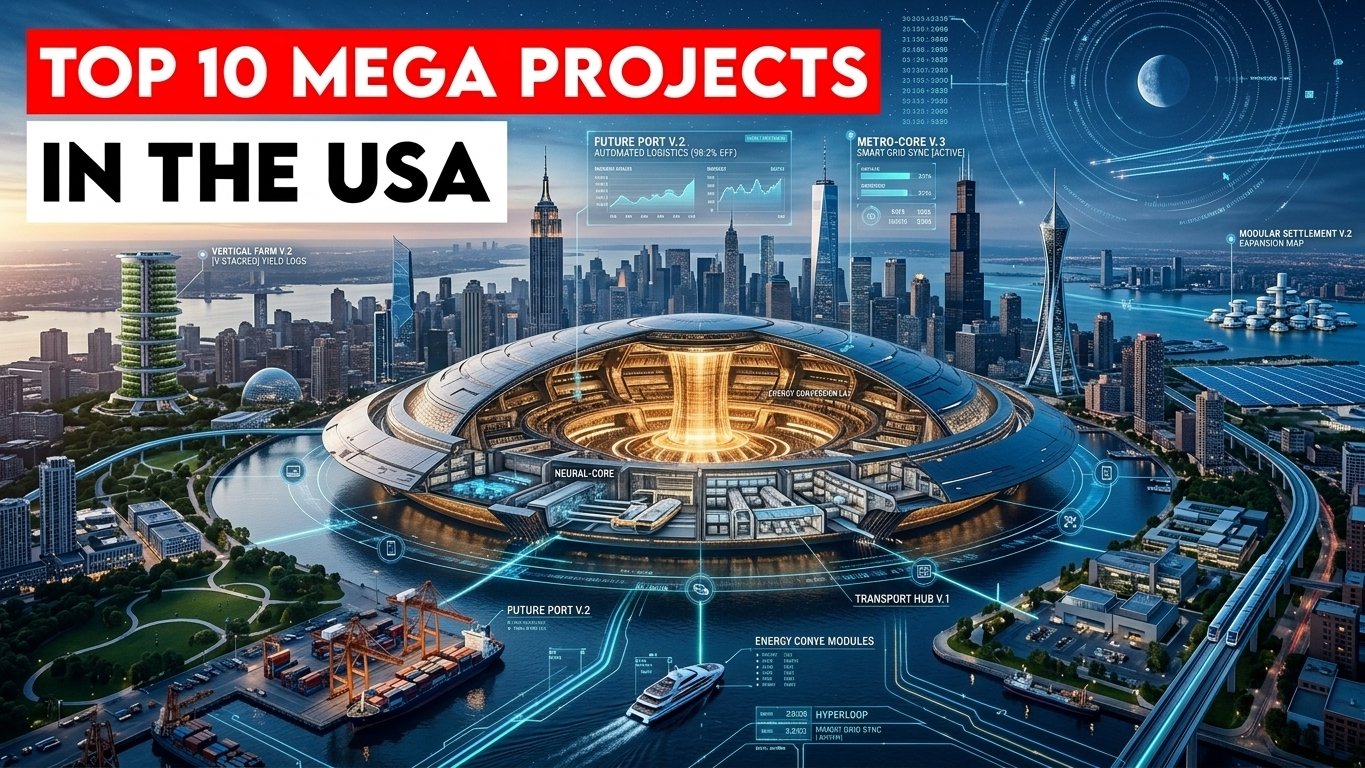 The United States is undergoing a massive transformation powered by historic federal investments, urban density shifts, and pioneering engineering feats. Across transportation, real estate, and live entertainment, these 10 megaprojects represent the cutting edge of American infrastructure. The United States is undergoing a massive transformation powered by historic federal investments, urban density shifts, and pioneering engineering feats. Across transportation, real estate, and live entertainment, these 10 megaprojects represent the cutting edge of American infrastructure.