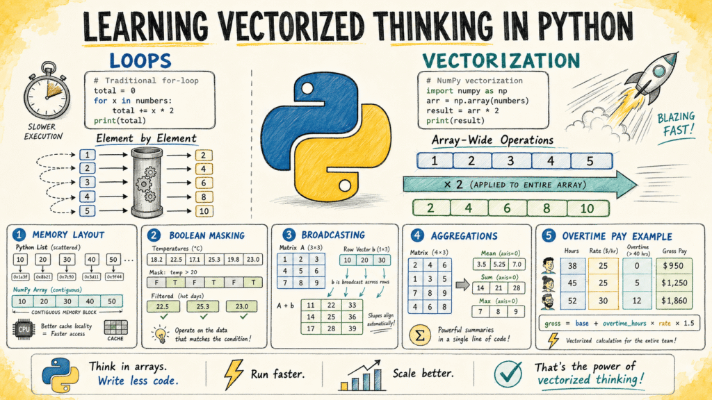 Learn Vectorized Thinking in Python Through Examples Learn Vectorized Thinking in Python Through Examples